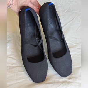 Rothys Square Toe Mary Jane Size 11.5 Black NWOT